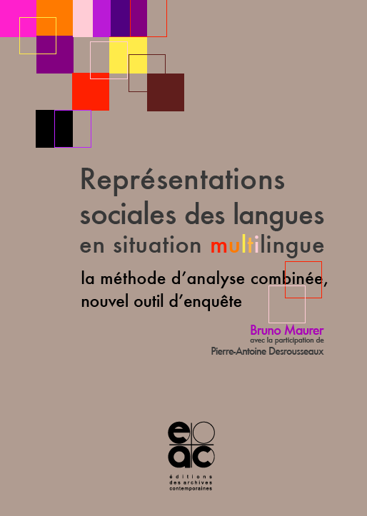 Couverture Représentations sociales des langues en situation multilingue